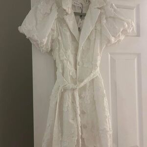 Floral white dress - Mable